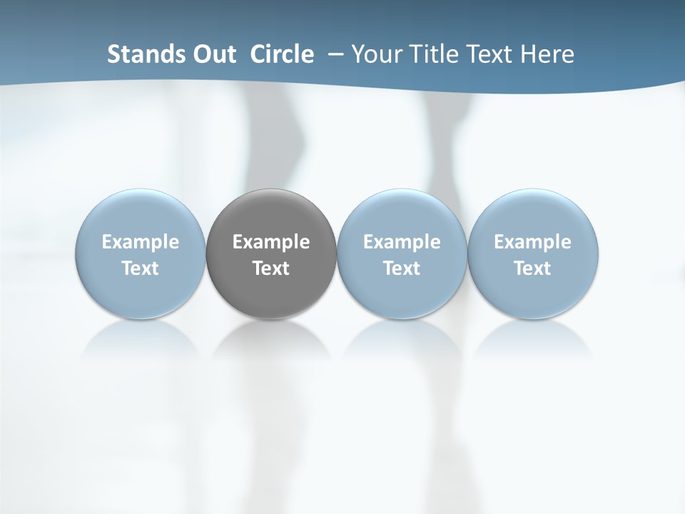 A Group Of People Walking Through A Lobby PowerPoint Template