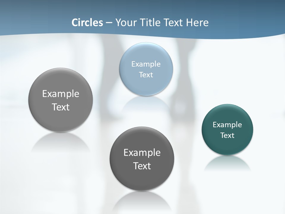 A Group Of People Walking Through A Lobby PowerPoint Template