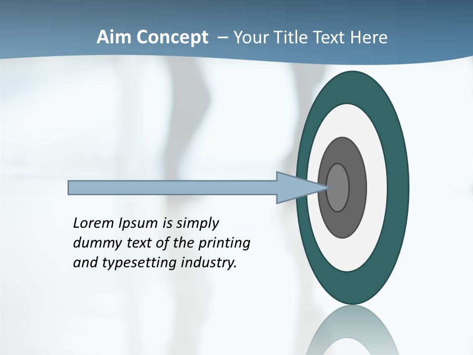 A Group Of People Walking Through A Lobby PowerPoint Template