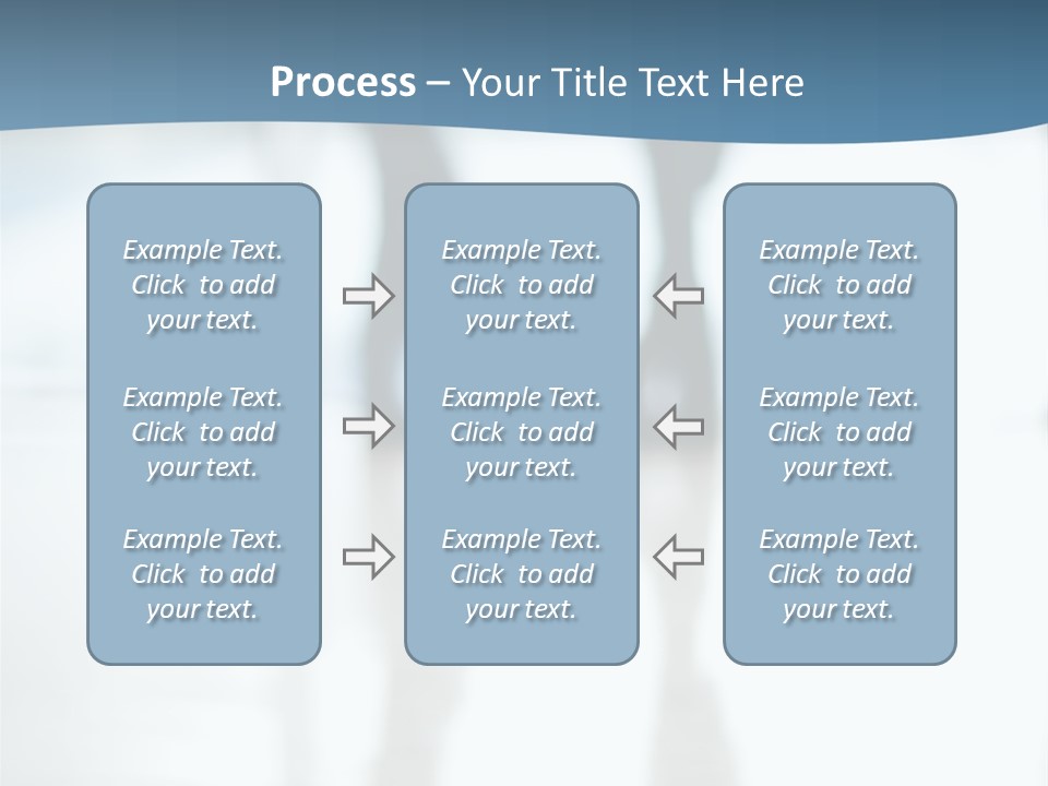 A Group Of People Walking Through A Lobby PowerPoint Template