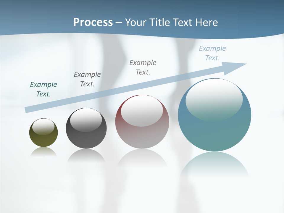 A Group Of People Walking Through A Lobby PowerPoint Template