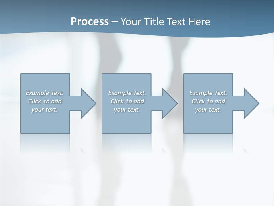 A Group Of People Walking Through A Lobby PowerPoint Template