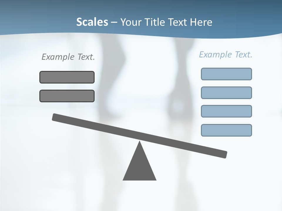 A Group Of People Walking Through A Lobby PowerPoint Template