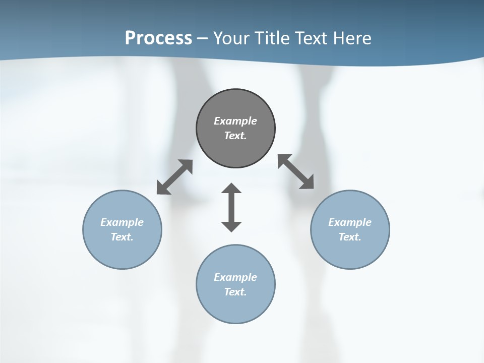 A Group Of People Walking Through A Lobby PowerPoint Template