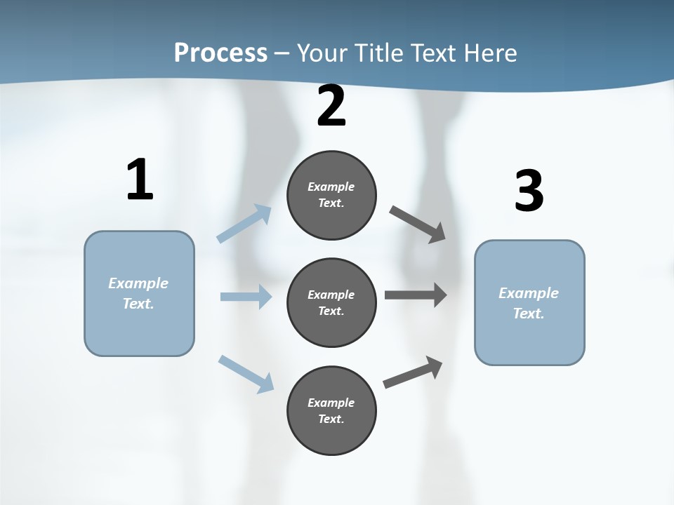A Group Of People Walking Through A Lobby PowerPoint Template