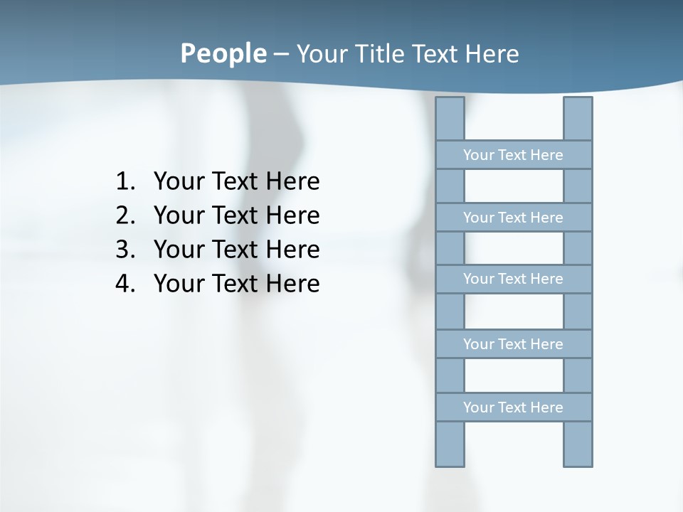 A Group Of People Walking Through A Lobby PowerPoint Template