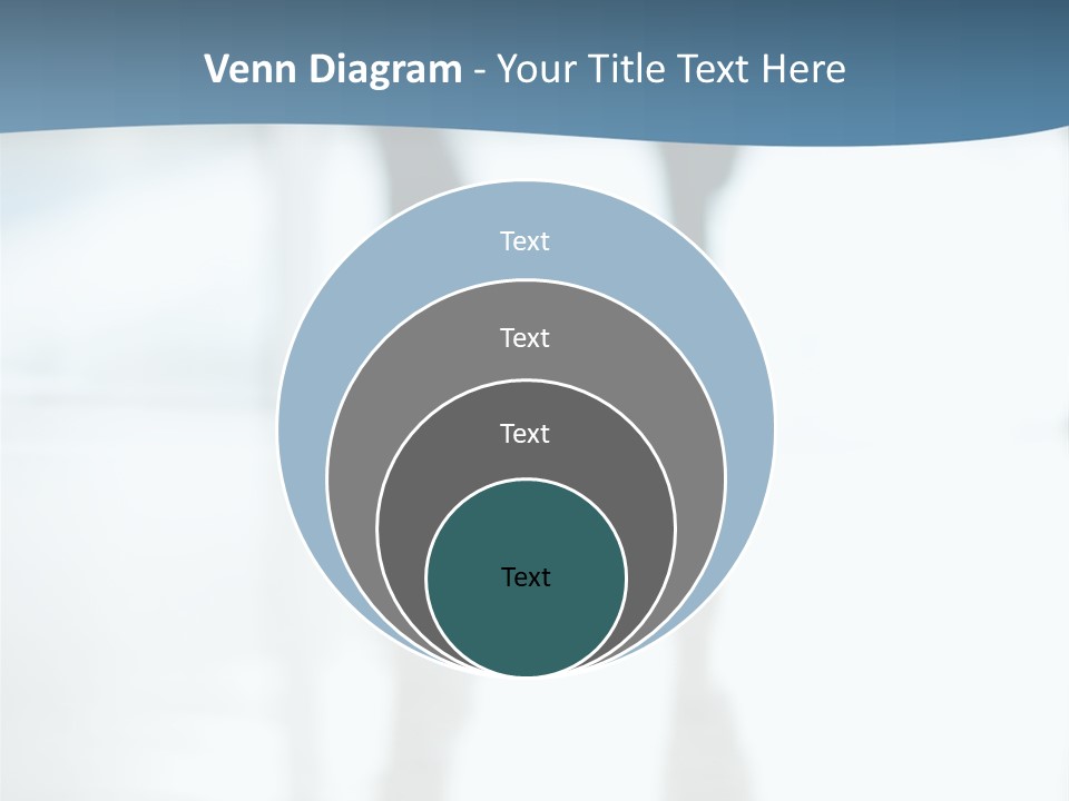 A Group Of People Walking Through A Lobby PowerPoint Template