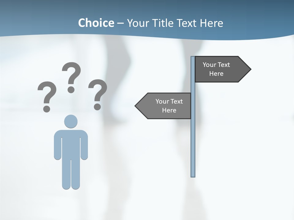 A Group Of People Walking Through A Lobby PowerPoint Template