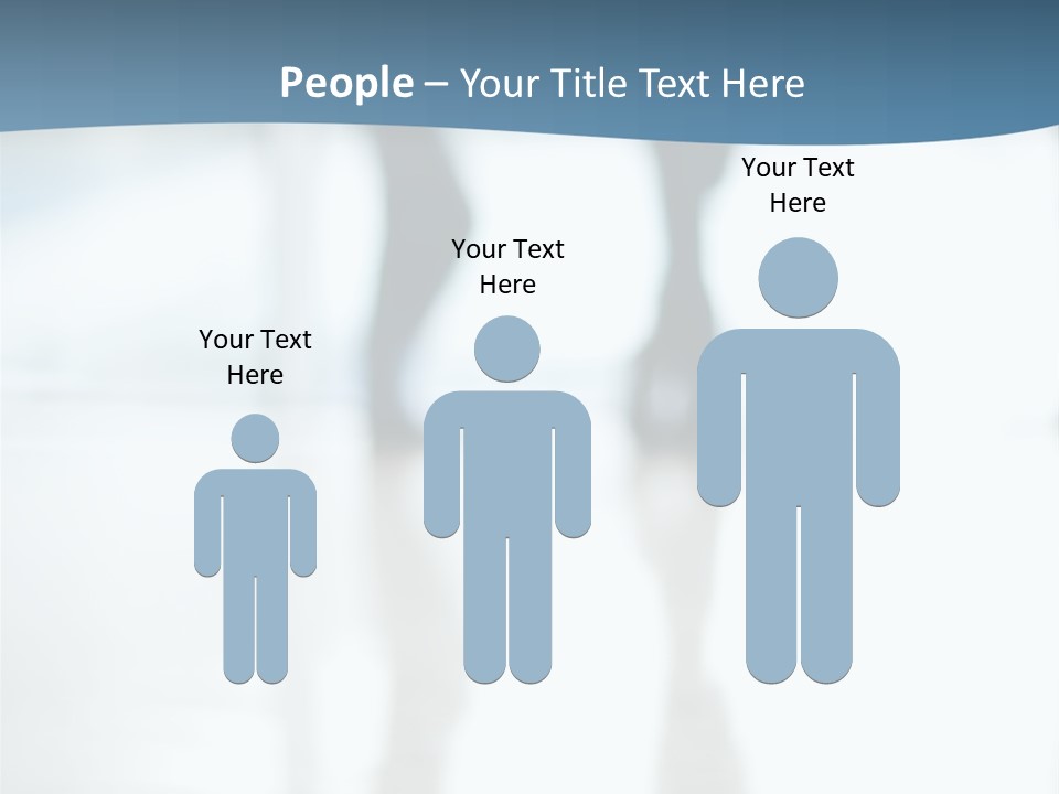 A Group Of People Walking Through A Lobby PowerPoint Template