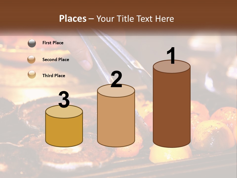 A Person Cutting A Piece Of Food With A Pair Of Scissors PowerPoint Template