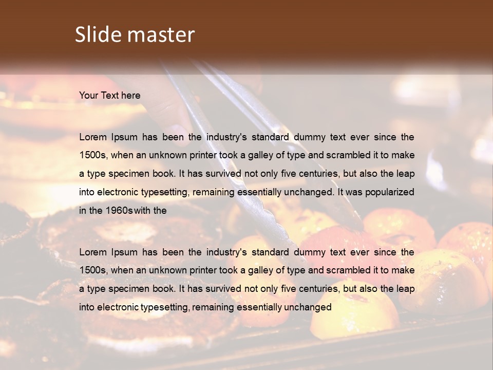 A Person Cutting A Piece Of Food With A Pair Of Scissors PowerPoint Template