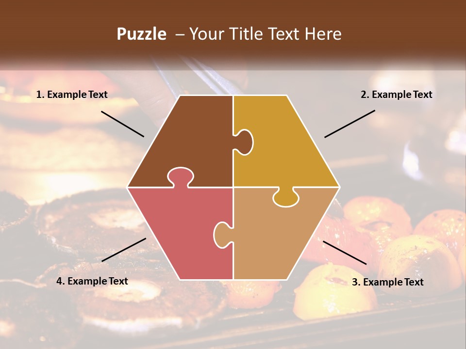 A Person Cutting A Piece Of Food With A Pair Of Scissors PowerPoint Template