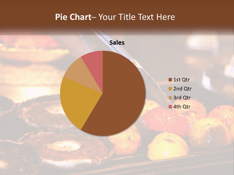 A Person Cutting A Piece Of Food With A Pair Of Scissors PowerPoint Template