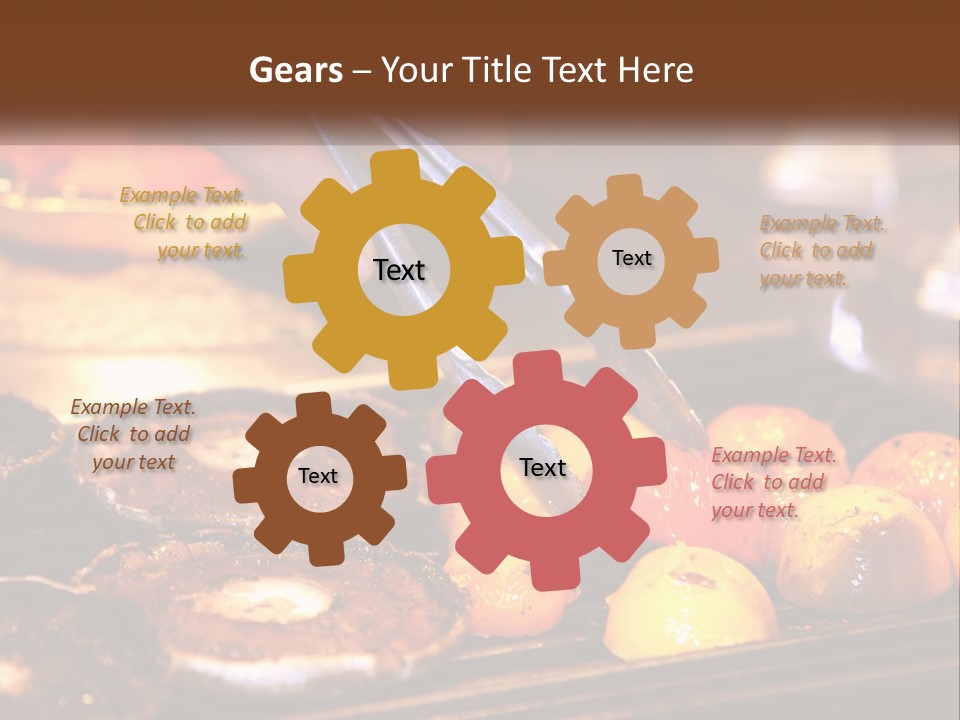 A Person Cutting A Piece Of Food With A Pair Of Scissors PowerPoint Template