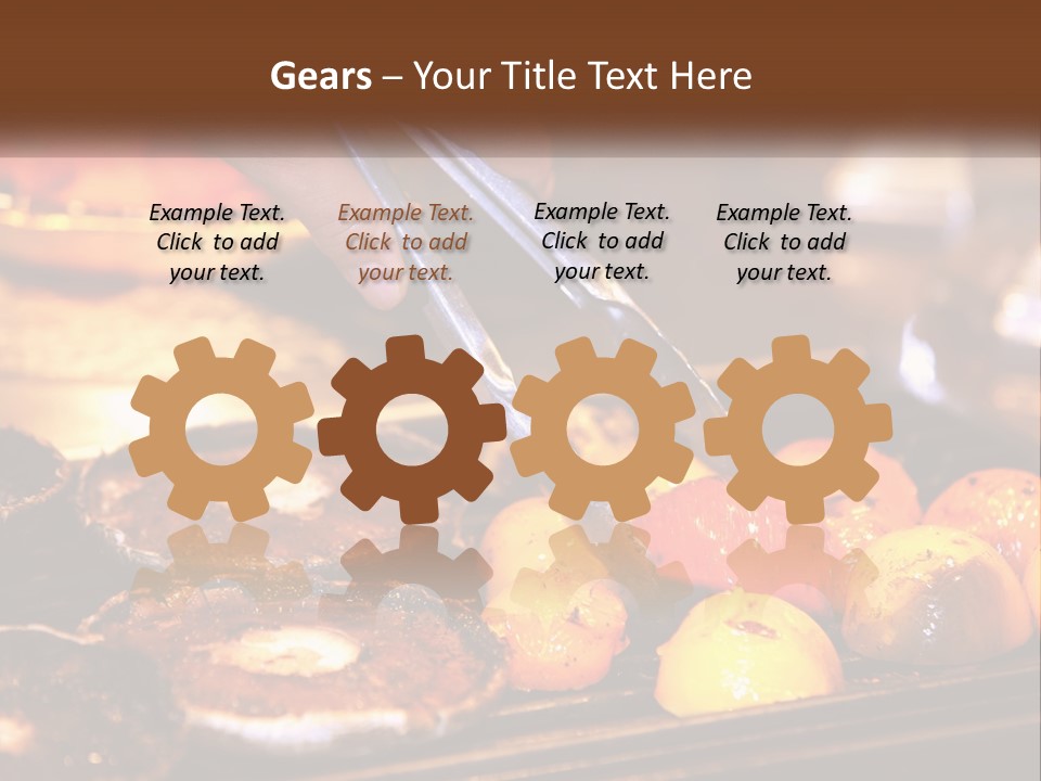 A Person Cutting A Piece Of Food With A Pair Of Scissors PowerPoint Template