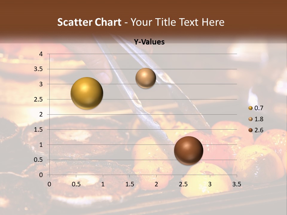 A Person Cutting A Piece Of Food With A Pair Of Scissors PowerPoint Template