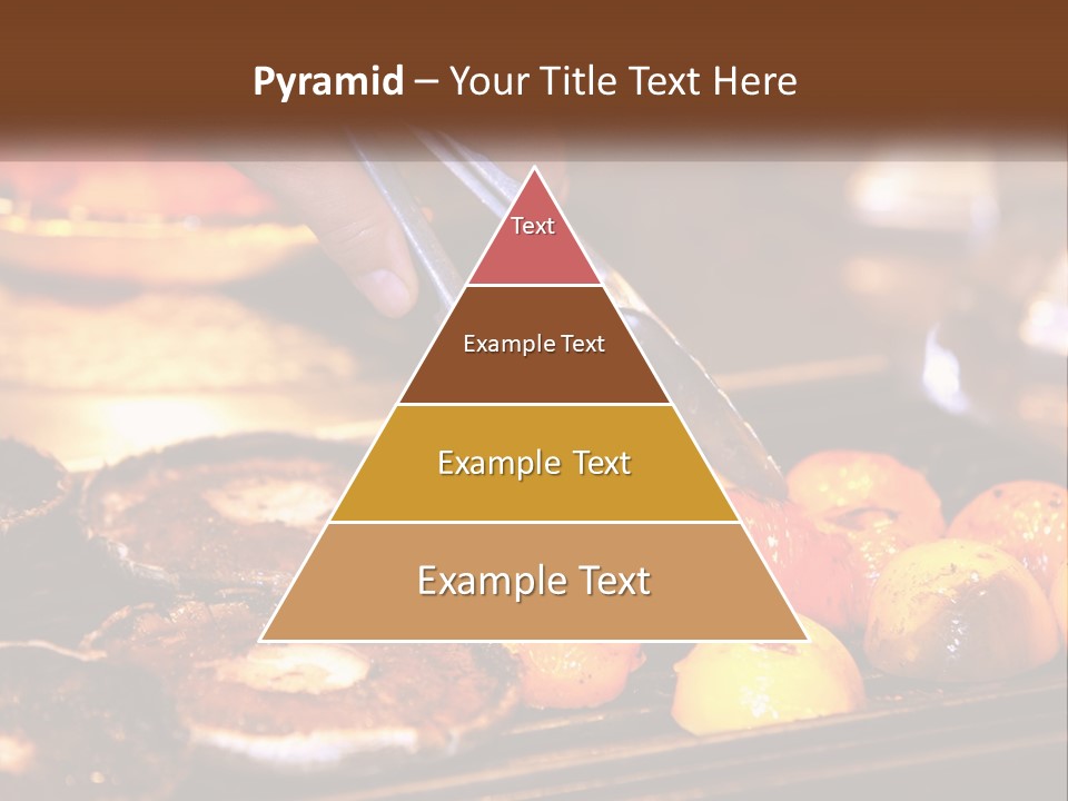 A Person Cutting A Piece Of Food With A Pair Of Scissors PowerPoint Template