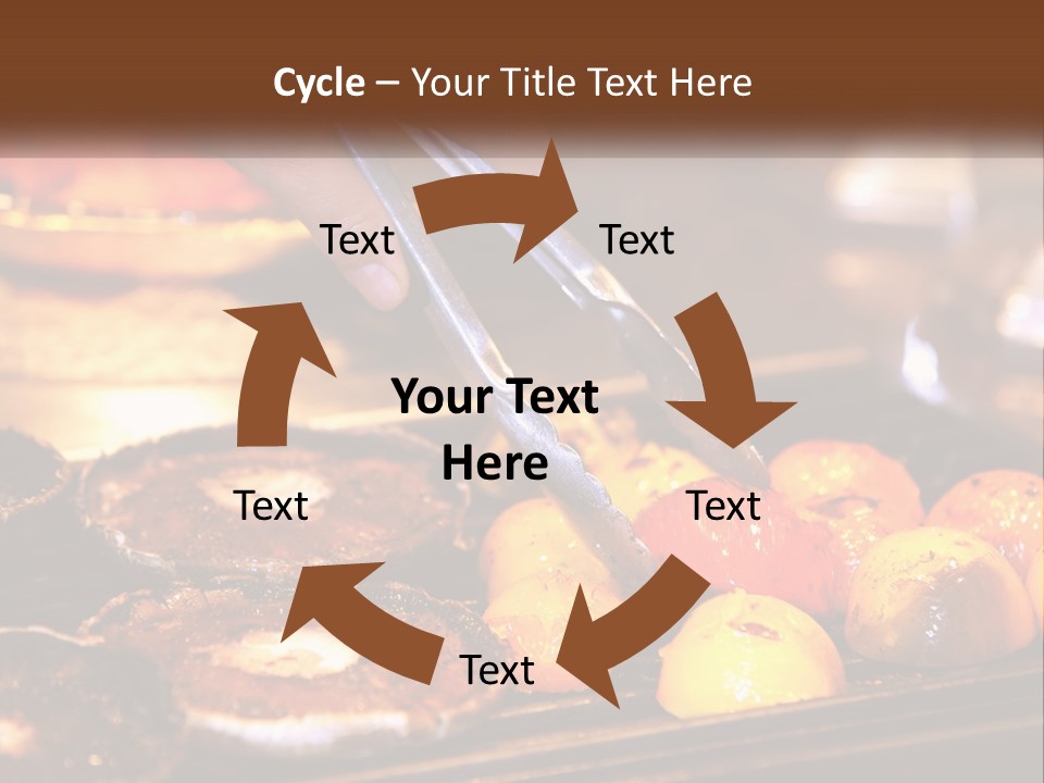 A Person Cutting A Piece Of Food With A Pair Of Scissors PowerPoint Template