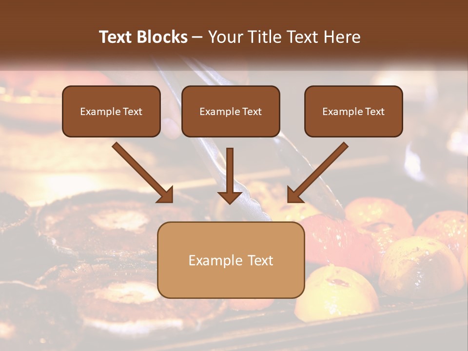 A Person Cutting A Piece Of Food With A Pair Of Scissors PowerPoint Template