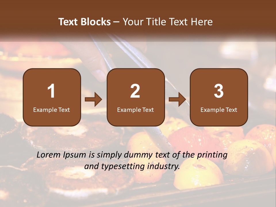 A Person Cutting A Piece Of Food With A Pair Of Scissors PowerPoint Template