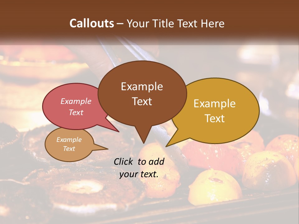 A Person Cutting A Piece Of Food With A Pair Of Scissors PowerPoint Template