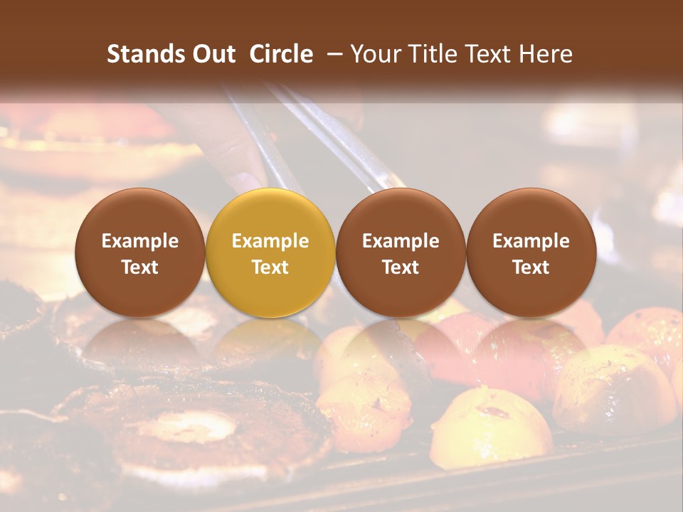 A Person Cutting A Piece Of Food With A Pair Of Scissors PowerPoint Template