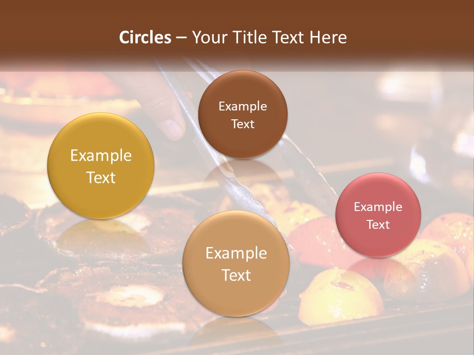 A Person Cutting A Piece Of Food With A Pair Of Scissors PowerPoint Template