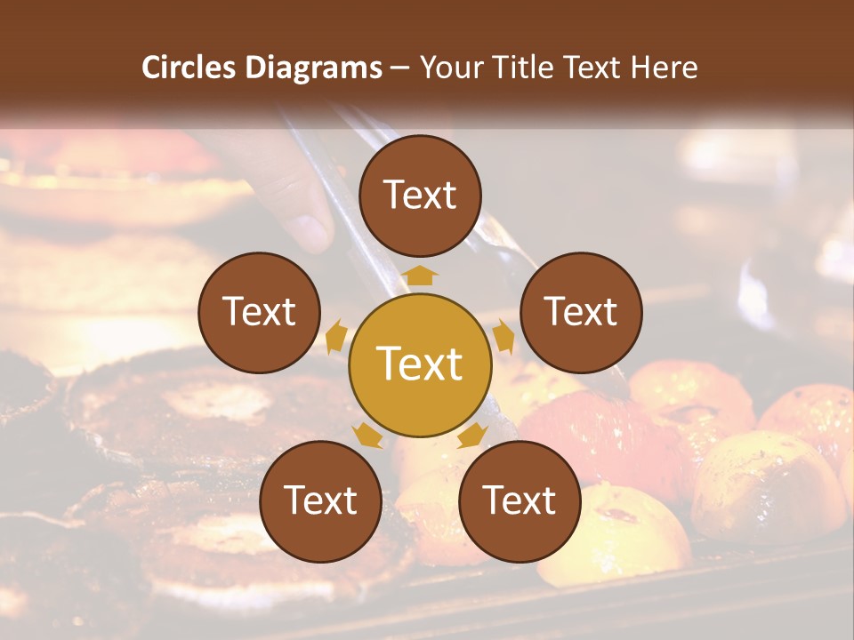 A Person Cutting A Piece Of Food With A Pair Of Scissors PowerPoint Template