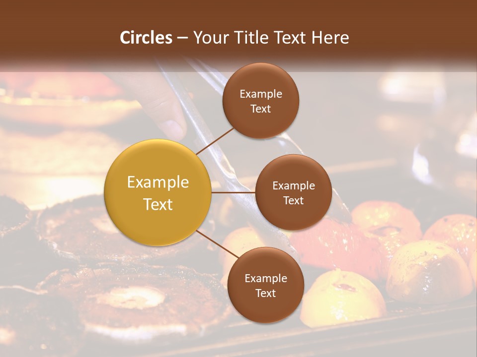 A Person Cutting A Piece Of Food With A Pair Of Scissors PowerPoint Template