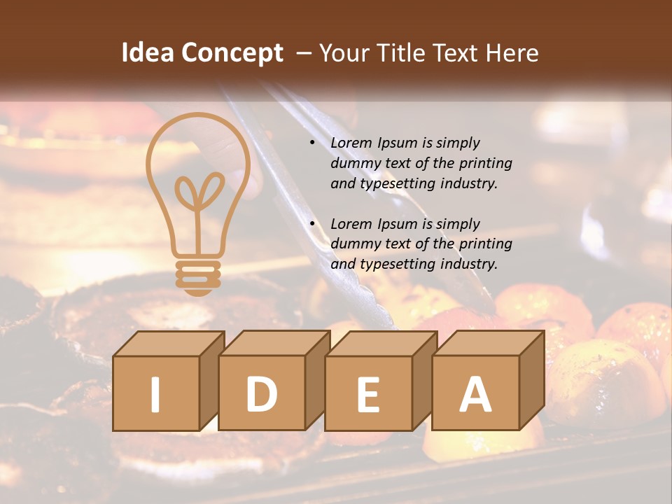 A Person Cutting A Piece Of Food With A Pair Of Scissors PowerPoint Template