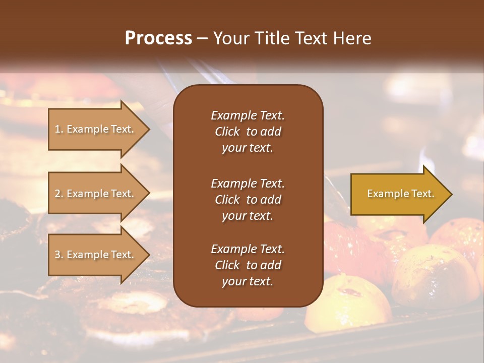 A Person Cutting A Piece Of Food With A Pair Of Scissors PowerPoint Template