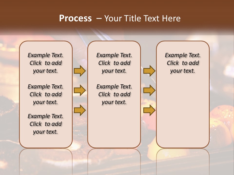 A Person Cutting A Piece Of Food With A Pair Of Scissors PowerPoint Template
