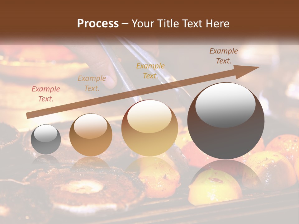 A Person Cutting A Piece Of Food With A Pair Of Scissors PowerPoint Template