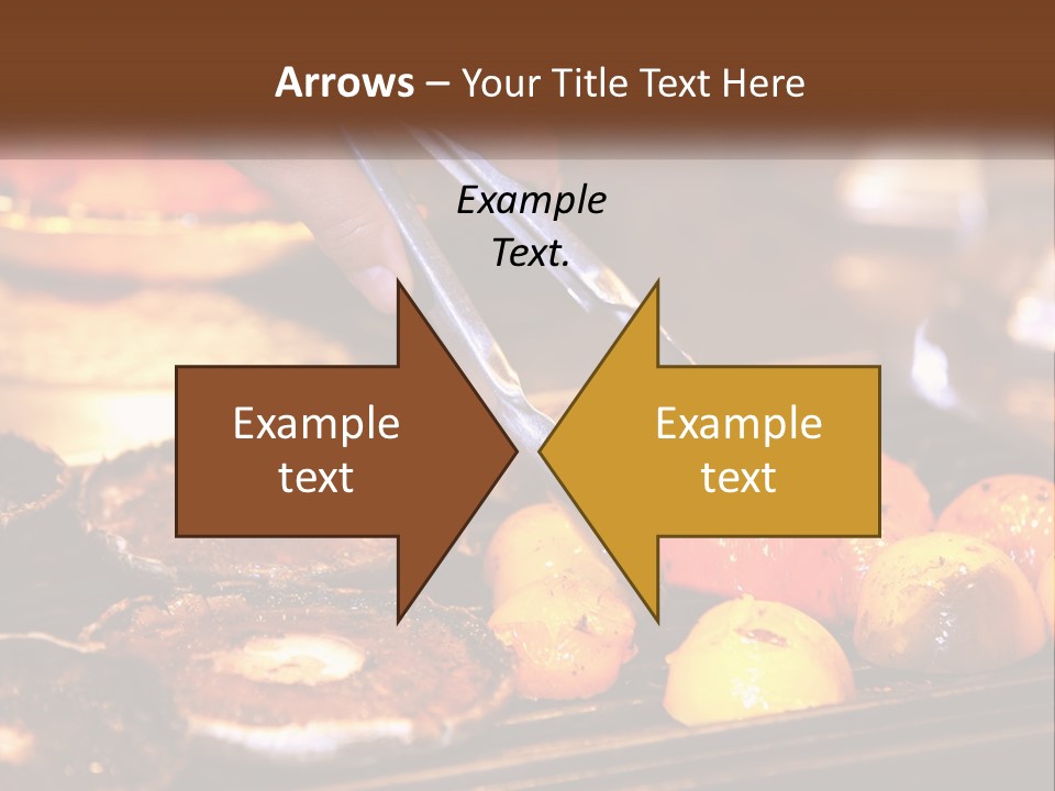 A Person Cutting A Piece Of Food With A Pair Of Scissors PowerPoint Template