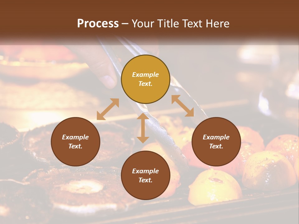 A Person Cutting A Piece Of Food With A Pair Of Scissors PowerPoint Template