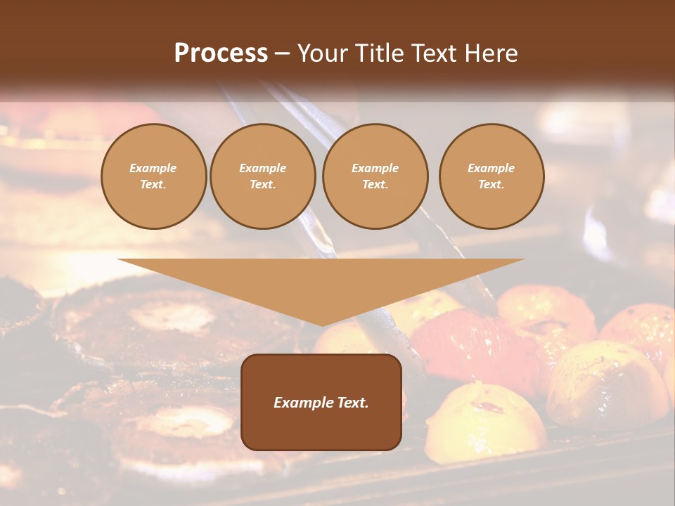 A Person Cutting A Piece Of Food With A Pair Of Scissors PowerPoint Template