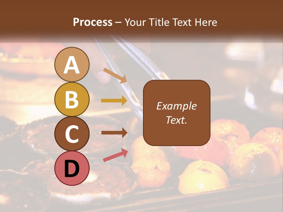A Person Cutting A Piece Of Food With A Pair Of Scissors PowerPoint Template