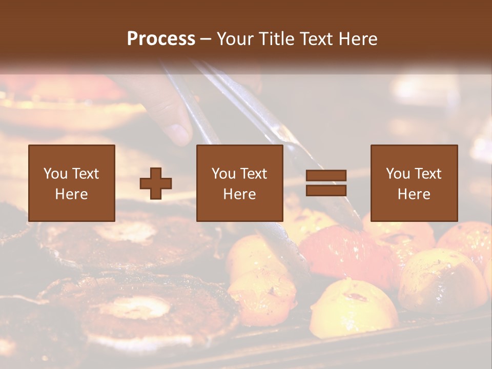 A Person Cutting A Piece Of Food With A Pair Of Scissors PowerPoint Template