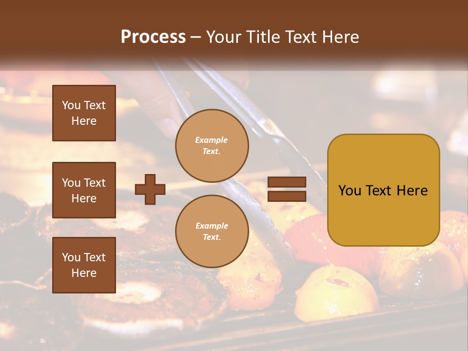 A Person Cutting A Piece Of Food With A Pair Of Scissors PowerPoint Template