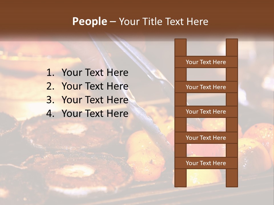 A Person Cutting A Piece Of Food With A Pair Of Scissors PowerPoint Template