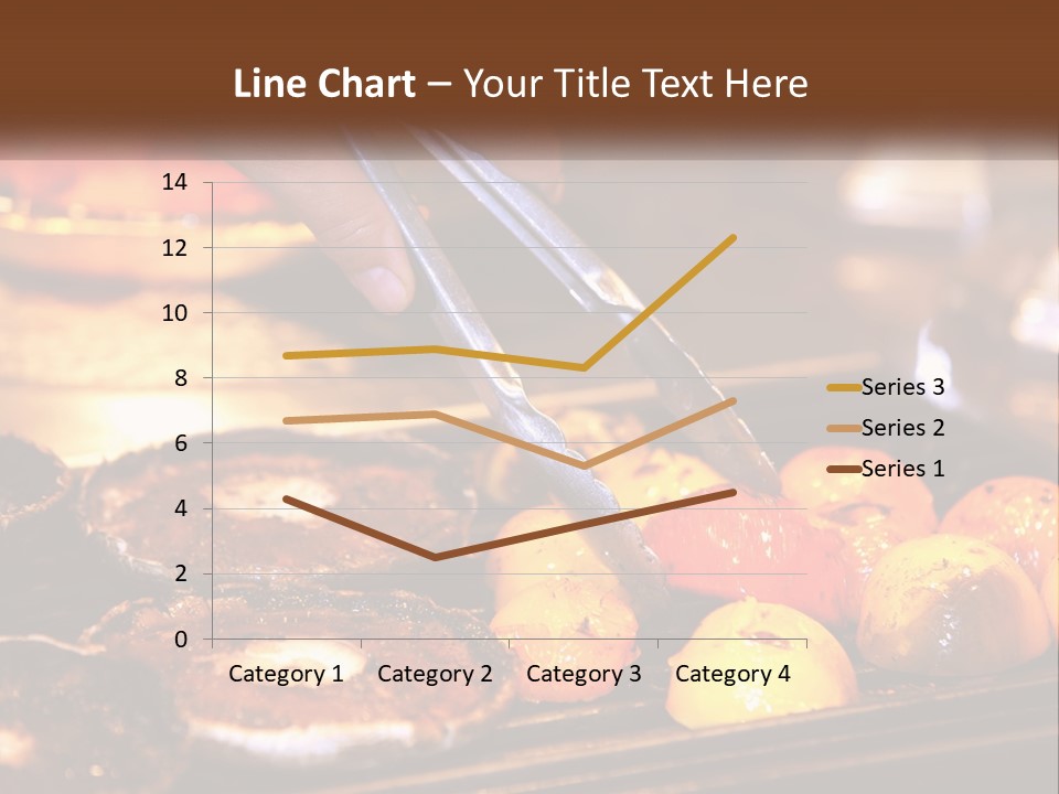 A Person Cutting A Piece Of Food With A Pair Of Scissors PowerPoint Template