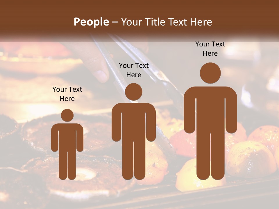 A Person Cutting A Piece Of Food With A Pair Of Scissors PowerPoint Template