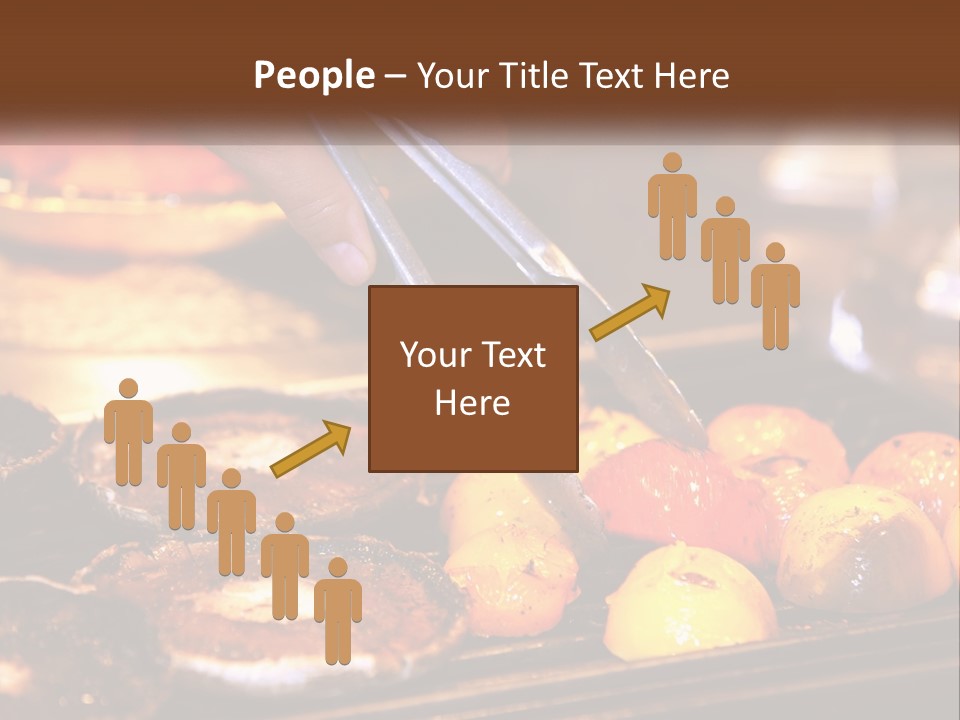 A Person Cutting A Piece Of Food With A Pair Of Scissors PowerPoint Template