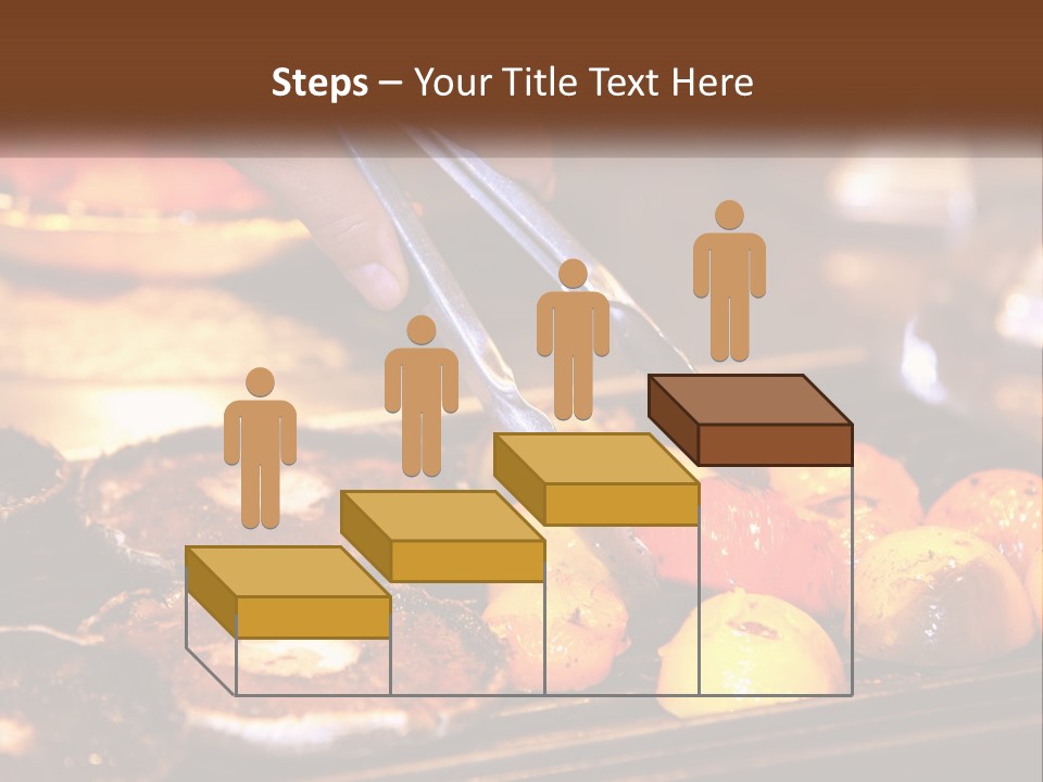 A Person Cutting A Piece Of Food With A Pair Of Scissors PowerPoint Template