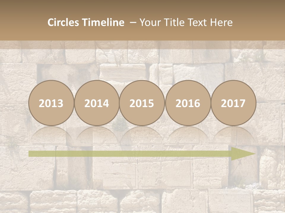 A Wall Of Stone Blocks With Plants Growing Out Of It PowerPoint Template