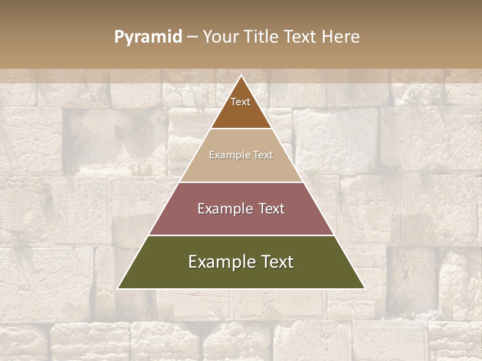 A Wall Of Stone Blocks With Plants Growing Out Of It PowerPoint Template