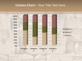 A Wall Of Stone Blocks With Plants Growing Out Of It PowerPoint Template