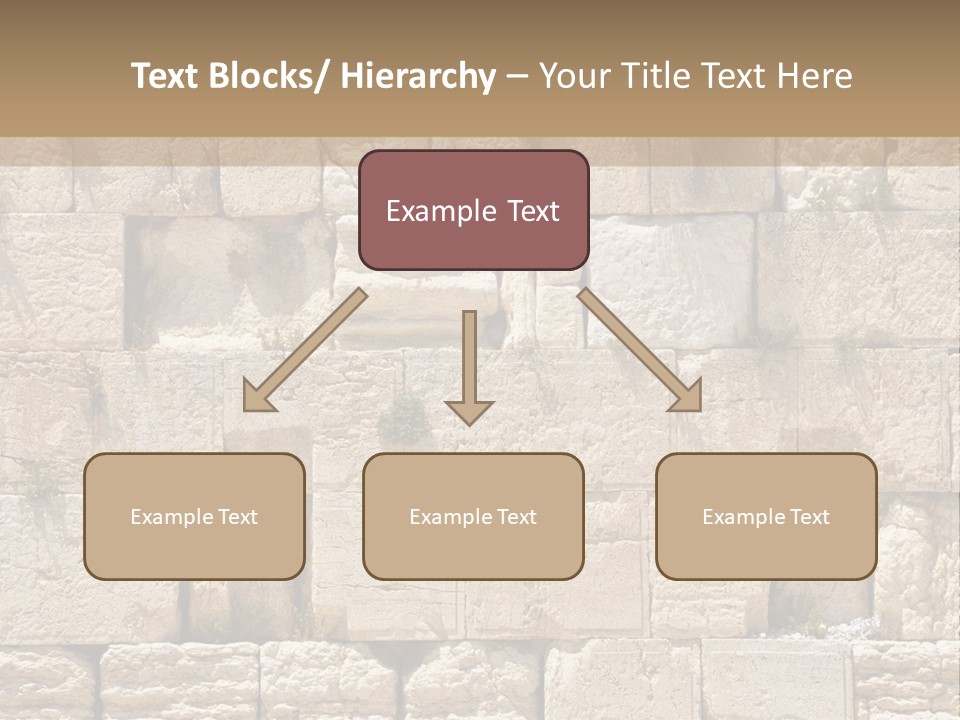A Wall Of Stone Blocks With Plants Growing Out Of It PowerPoint Template