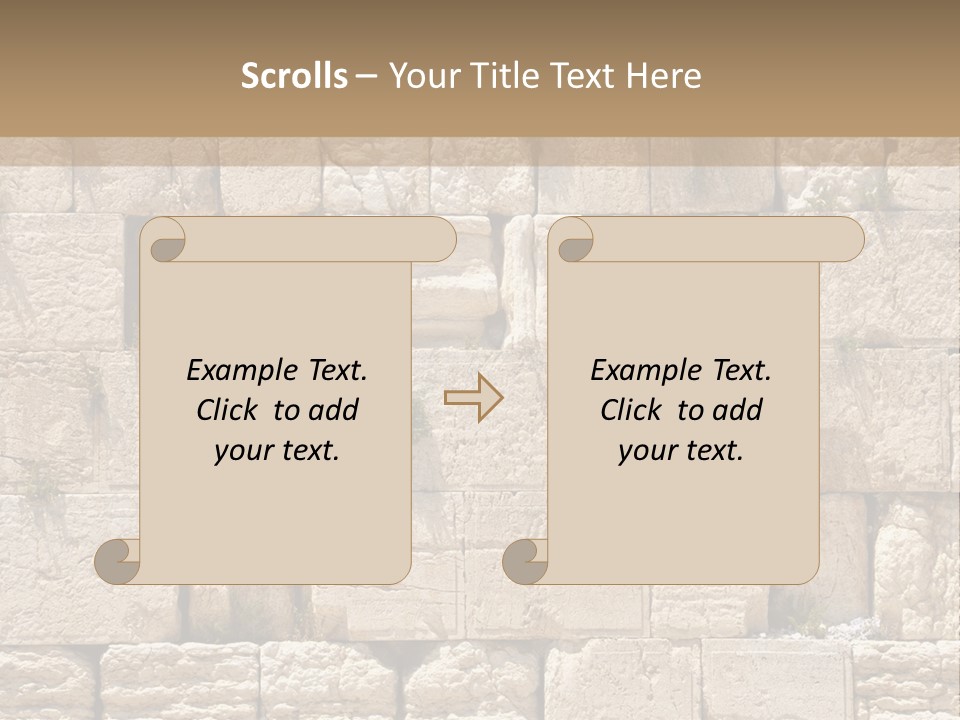 A Wall Of Stone Blocks With Plants Growing Out Of It PowerPoint Template