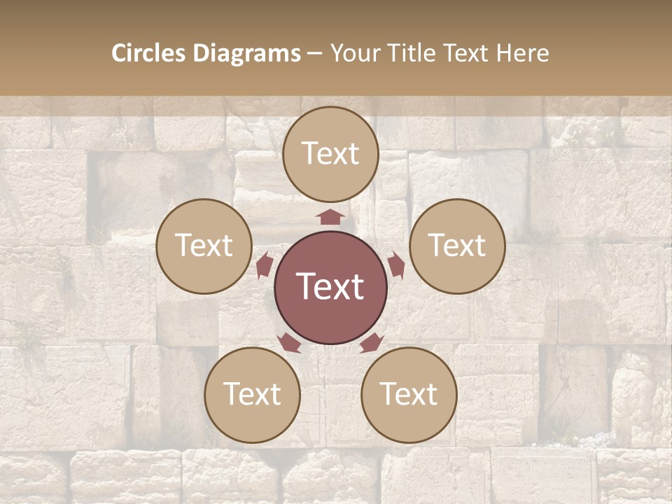 A Wall Of Stone Blocks With Plants Growing Out Of It PowerPoint Template